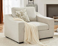 ABCASA 47" W Oversized Accent Chair, Comfy Upholstered Sofa Chair with Large Seat and Wide Armrest, Pet-Friendly Modern Lounge Armchair for Living Room/Apartment/Bedroom, Premium Linen, Oatmeal