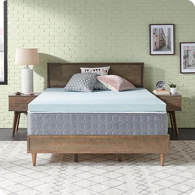 Sealy Dreamlife 3” Gel Memory Foam Queen Mattress Topper with SealyComfort Gel Foam, 1 Year Limited Warranty, Made in The USA
