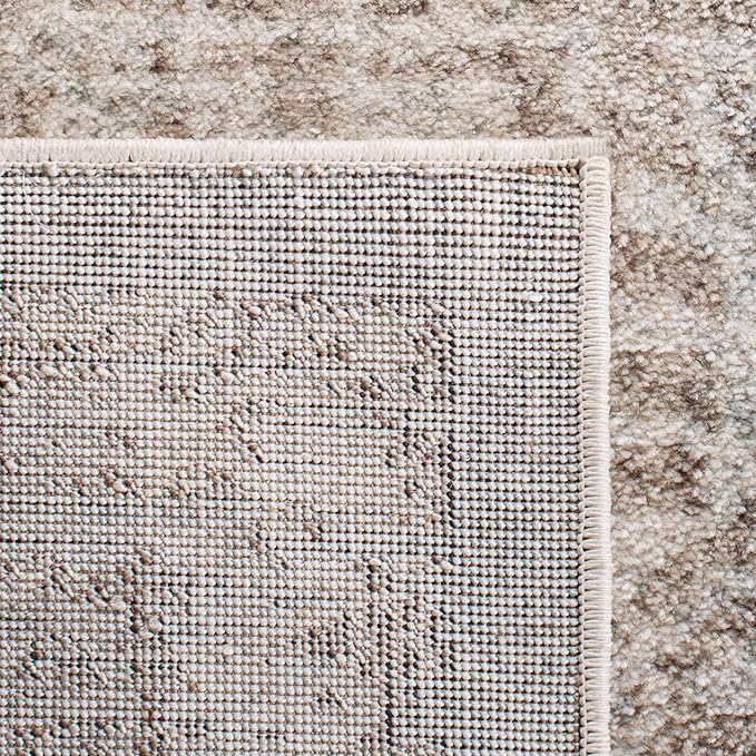 SAFAVIEH Evoke Collection Runner Rug - 2'2" x 9', Ivory & Taupe, Distressed Design, Non-Shedding & Easy to Clean, Ideal for Foyer, Bedroom, Kitchen, Hallway (EVK256E)
