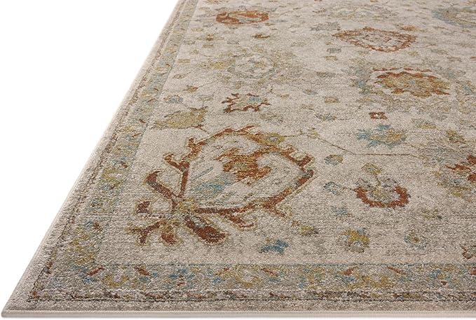 Loloi Magnolia Home by Joanna Gaines Mona Collection MOA-02 Oatmeal/Multi 2'-6" x 10'-0" Runner Rug