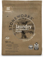 Grab Green Stoneworks Laundry Detergent Pods and Dryer Sheet Bundle, 50 Count Pods and 80 Dryer Sheets, Oak Tree Scent, Plant and Mineral Based Laundry Care Set