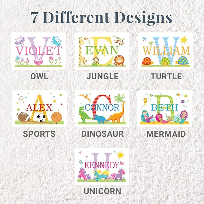 Let’s Make Memories Personalized My Own Name Step Stool - Children’s Step Stool - Sturdy Wood – Non-Toxic Paint, Sealer - Turtle Design - White - 14’Wx9.25”Lx8.75”H - Ages 3+