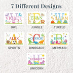 Let’s Make Memories Personalized My Own Name Step Stool - Children’s Step Stool - Sturdy Wood – Non-Toxic Paint, Sealer - Turtle Design - White - 14’Wx9.25”Lx8.75”H - Ages 3+
