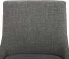 CHITA Counter Height Swivel Barstool, FSC Certified Upholstered Bar Stool, 26.8" H Seat Height, Fabric in Fog