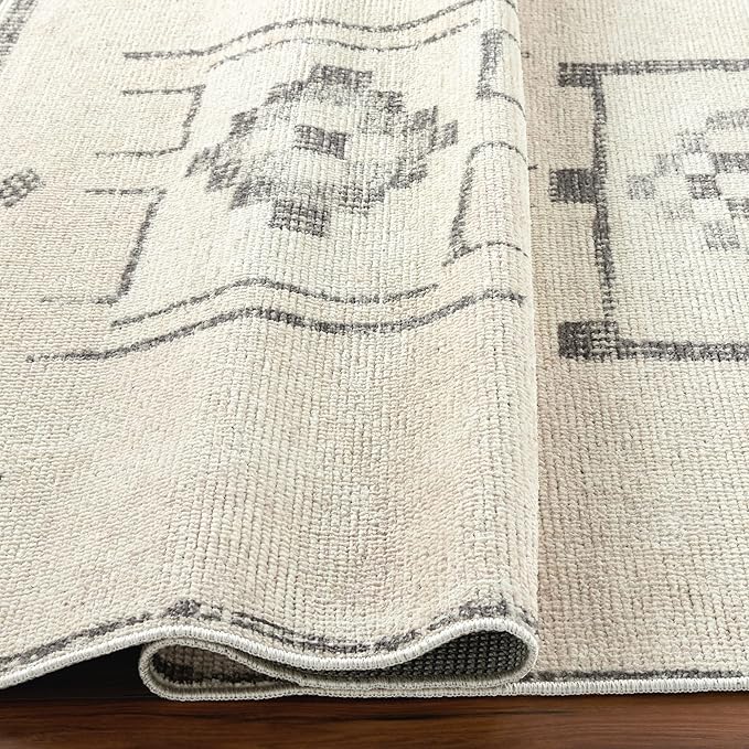 Livabliss x Becki Owens Solana Medallion Area Rug, 5'3" x 7', Taupe/Cream