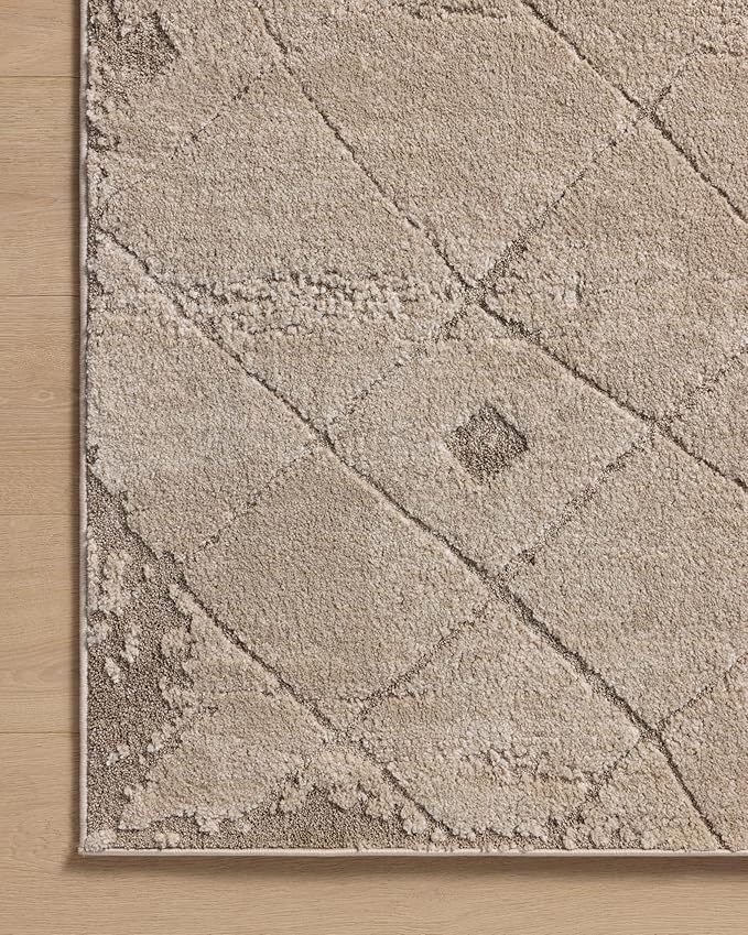 Loloi Amber Lewis Monty Collection MOT-05 Beige/Natural 6'-7" x 9'-3", .50" Pile Height, Area Rug