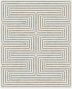 RUGGABLE x Jonathan Adler Machine Washable Modern Area Rug – Labyrinth Camel/Ivory 8x10, Stain-Resistant, Non-Slip – Large Rugs for Living Room, Bedroom, Hallway, Entryway & Office–with Cushioned Pad