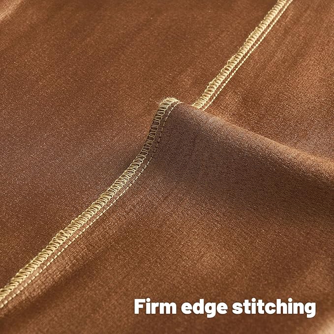 FUTEI Bronze Chenille Decorative Throw Pillow Covers 24x24 Inch Set of 2,Soft Embossed Striped Textured European Cushion Case,Modern Home Decor for Couch Bed Living Room