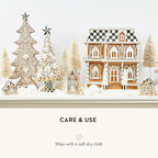 MACKENZIE-CHILDS Gingerbread Cookie Tabletop Christmas Tree, Gingerbread Christmas Decor, Large