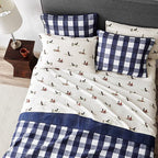 Eddie Bauer - Flannel Sheets Queen Size, Anti-Pilling & Wrinkle Resistant Cotton, Touchably Soft for All-Season Comfort - Bed Sheets with Matching Pillowcases & Fitted Sheet (Retriever Adventures)