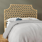 Kouboo Rattan Chippendal Headboard, California King Size, Handmade, Bedroom Furniture, Bohemian Decor, Headboard, Natural