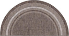 Unique Loom Outdoor Border Collection Area Rug - Soft Border (3' 1" x 6' 1" Hearth Brown/Ivory)