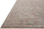 Loloi Magnolia Home by Joanna Gaines Millie Collection MIE-04 Brick/Fog 7'-10" x 7'-10", .25" Pile Height, Round Area Rug