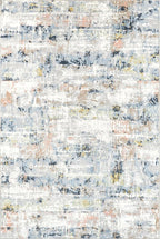 nuLOOM 10' x 14' Machine Washable Stain-Resistant Area Rug Medium Profile for Living Room, Bedroom, and Dining Room, Aaliyah Blue Multicolor