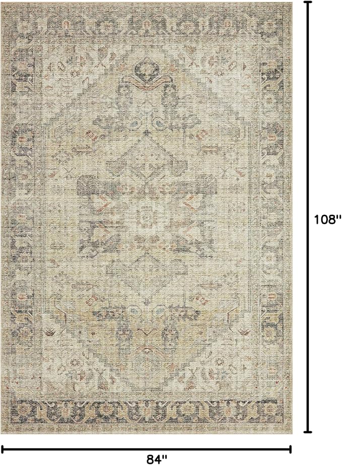 Loloi Skye Collection SKY-13 Natural/Sand 7' x 9' Oval Area Rug