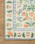 Loloi Rifle Paper Co. Eden Collection EDE-02 Mughal Garden Cream 7'-6" x 9'-6" Area Rug feat. CloudPile™