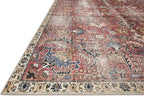 Loloi Chris Loves Julia Jules Collection JUL-01 Merlot/Multi 2'-3'' x 3'-9'', .13" Pile Height, Accent Rug