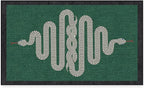 RUGGABLE x Jonathan Adler Machine Washable Modern Area Rug – Venom Emerald 3x5, Stain-Resistant, Non-Slip – Small Rugs for Living Room, Bedroom, Hallway, Entryway & Office–with Cushioned Pad