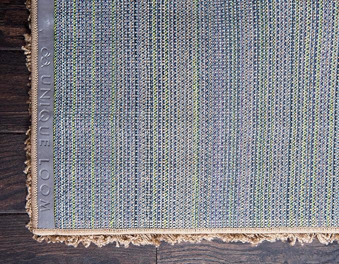 Unique Loom Solid Shag Collection Area Rug (4' 1" x 6' 1" Rectangle, Sandy Brown)