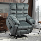 3-Motor Lift Chair with Adjustable Seat Height Zero Gravity Lay Flat Recliner with Heat Massage, Big Man Lift Recliners 400 lbs for Elderly Storage Cup Holders, Tall Man Recliner