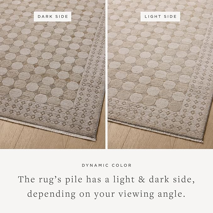 Loloi Amber Lewis Cali Collection CIL-01 Taupe/Natural 2'-3" x 3'-11", .25" Pile Height, Accent Rug