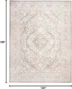 SAFAVIEH Area Rug 10x14 - Reflection Collection - Large - Beige & Cream, Non-Shedding & Easy Cleaning, Ideal for Living Room, Bedroom, Dining Space (RFT668A)