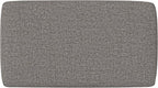 SIMPLIHOME Milltown 27 inch Wide Contemporary Rectangle Footstool Ottoman Bench in Pebble Grey Tweed Look Fabric, Assembled, for the Living Room and Bedroom