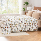 Berkshire Blanket Peanuts® VelvetLoft® Cute Character Snoopy Plush Blanket,Peanuts Red Baron,Twin 60 in x 90 in (Official Peanuts® Product)