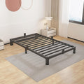 ROIL 4 inch Twin Bed Frames with Round Corner Legs Mattress Retainers 3500LBS Heavy Duty Steel Slats No Box Spring Needed Platform Noise-Free Easy Assembly