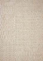 Loloi Amber Lewis Bexley Collection BEX-01 Natural/Birch 9' x 13' Area Rug Neutral, Textured, Living, Bedroom, Dining, Carpet