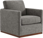 CHITA Swivel Accent Chair, FSC Certified Mid Century Modern Arm Chair for Living Room and Bedroom, Fully Assembled, Grey