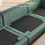 VANOMi Large Modular Sectional Sofa, Oversized Couch with Charging Station, Cloud Couch Deep Seat Sofa with Thick Cushion, Convertible Sectional Couches for Living Room Office Apartment