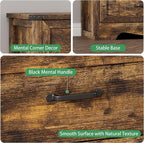 Dresser for Bedroom with 6 Drawers, 48" Wide Wood Chest of Drawers with Deep Drawers & Mental Handle, Wooden Dresser TV Stand, Modern Closet Storage Organizer for Living Room, Hallway, Entryway, Brown