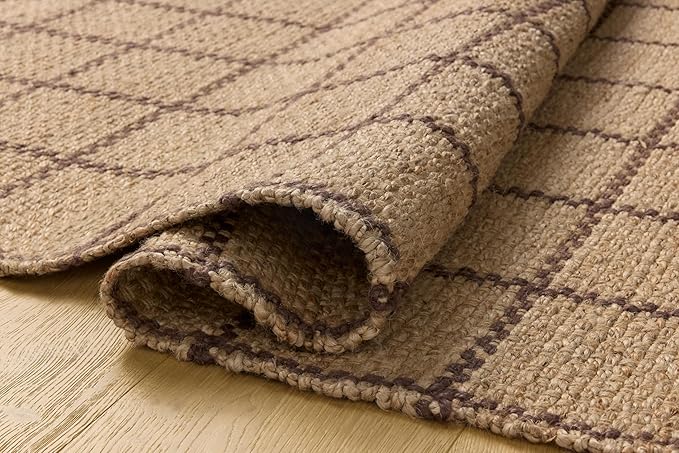 Loloi Chris Loves Julia Fletcher Collection FLE-01 Natural/Brown 3'-6" x 5'-6", .37" Pile Height, Accent Rug