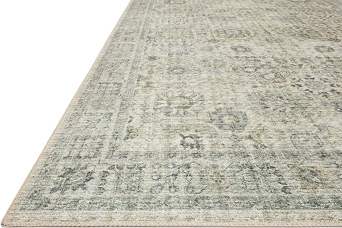 Loloi II Skye Collection SKY-14 Natural/Sage 5'-0" x 7'-6" Area Rug