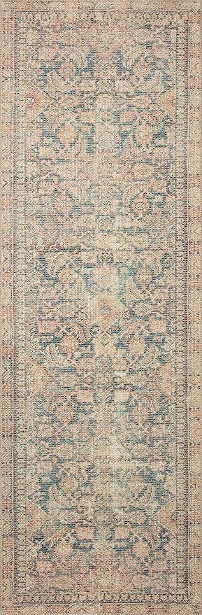 Loloi Angela Rose Aubrey Collection AUB-01 Navy/Multi 2'-0" x 5'-0", .19" Pile Height, Accent Rug