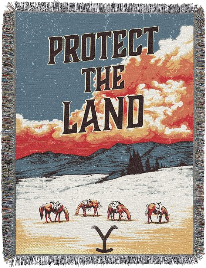 Northwest Yellowstone Woven Tapestry Throw Blanket, 48" x 60", Protect