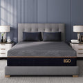 EGOHOME 12 Inch Cal King Memory Foam Mattress for Back Pain, Cooling Copper Gel Bed in a Box, Foam Made in USA, CertiPUR-US Certified, Therapeutic Medium Firm, 72x84x12 Black