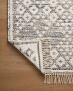 Loloi Angela Rose Rivers Collection RIV-01 Denim/Ivory 7'-9" x 9'-9" Reversible Area Rug