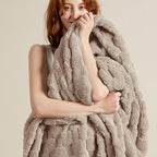 Bedsure GentleSoft California King Blanket for Bed - Super Soft Cozy Blankets for Women Men Girls, Large Fuzzy Fleece Throw for Bedroom Decor, Light Taupe, 102x96 Inches