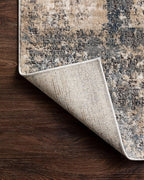 Loloi Teagan Collection TEA-08 Ivory/Mist 7'-11" x 10'-6" Area Rug, Large, Soft Neutral Rug, High-Traffic for Living Room, Bedroom, Home Office, Dining Area