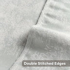 FUTEI Light Blue White Decorative Throw Pillow Covers 24x24 Inch Set of 2,Soft Faux Cashmere Jacquard - Textured & Cozy Euro Pillow Shams,Modern Home Decor for Couch Bed Living Room