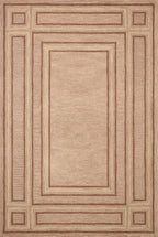 Loloi Chris Loves Julia Alfie Collection ALF-01 Blush/Rose 5'-0" x 7'-6" Area Rug Wool Neutral Living Bedroom Dining Carpet