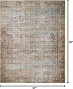 Loloi Amber Lewis Georgie Collection GER-09 Multi/Spice 2'-3" x 3'-9", .19" Pile Height, Accent Rug