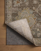 Loloi Magnolia Home by Joanna Gaines Mona Collection MOA-02 BARK/Multi 7'-6" x 7'-6" Round Area Rug
