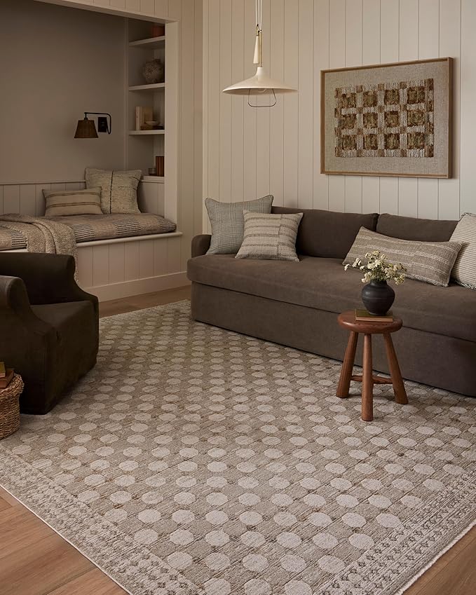 Loloi Amber Lewis Cali Collection CIL-01 Taupe/Natural 2'-7" x 8'-0", .25" Pile Height, Runner Rug