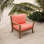 Tommy Bahama Deep Seating Lounge Cushion, 24" X 24" X 4", Bamboo Bay Mango