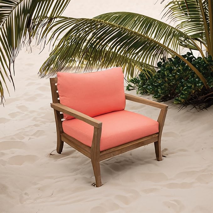 Tommy Bahama Deep Seating Lounge Cushion, 26" X 30" X 4", Bamboo Bay Mango