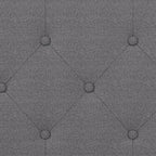Hillsdale Provence Upholstered Arch Adjustable Tufted Full/Queen Headboard, Glacier Gray