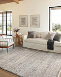 Loloi Amber Lewis Alie Collection ALE-04 Sky/Stone 2'-7'' x 7'-9'', .13'' Pile Height, Runner Rug